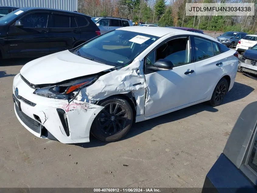 2022 Toyota Prius Nightshade Edition Awd-E VIN: JTDL9MFU4N3034338 Lot: 40760912