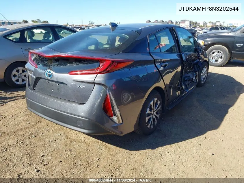 2022 Toyota Prius Prime Xle VIN: JTDKAMFP8N3202544 Lot: 40824644