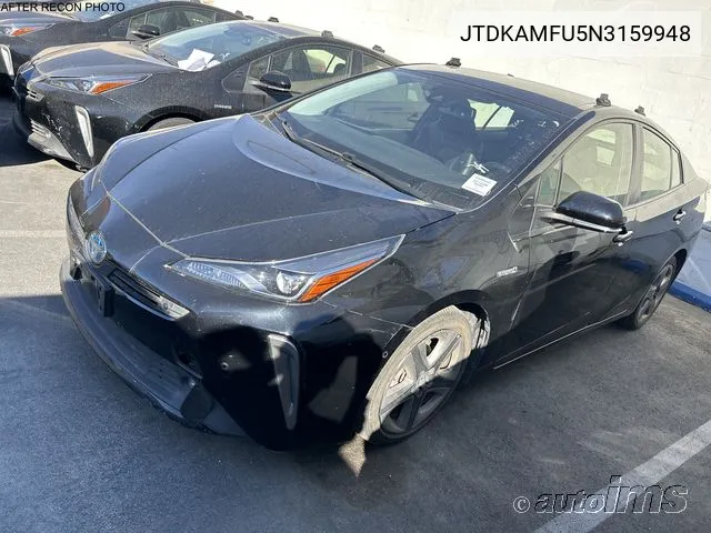 2022 Toyota Prius Night Shade/L/Le/Xle/Limited VIN: JTDKAMFU5N3159948 Lot: 40869367