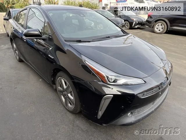 2022 Toyota Prius Xle VIN: JTDKAMFU9N3160892 Lot: 40874646