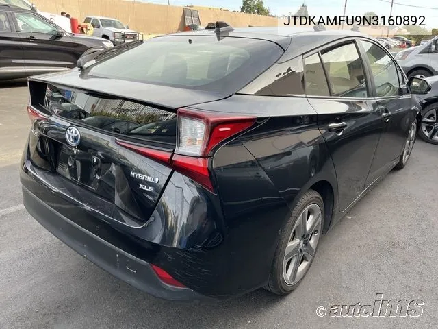 2022 Toyota Prius Xle VIN: JTDKAMFU9N3160892 Lot: 40874646