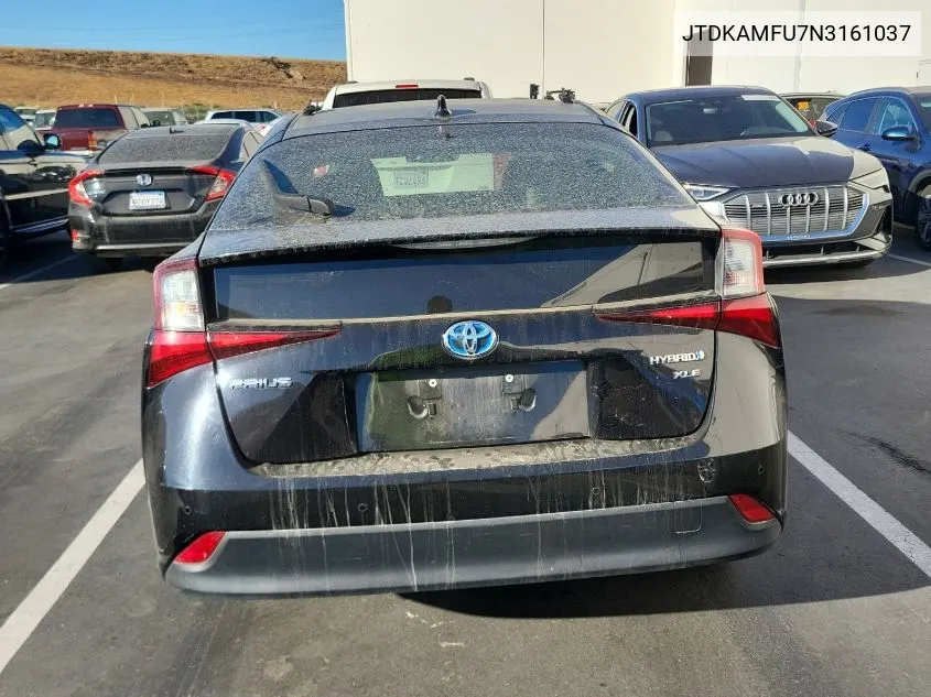 2022 Toyota Prius Night Shade/L/Le/Xle/Limited VIN: JTDKAMFU7N3161037 Lot: 40877942