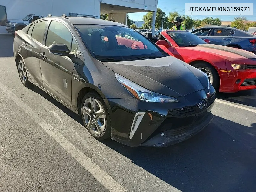 2022 Toyota Prius Night Shade/L/Le/Xle/Limited VIN: JTDKAMFU0N3159971 Lot: 40877950