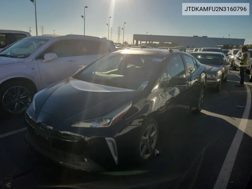 2022 Toyota Prius Night Shade/L/Le/Xle/Limited VIN: JTDKAMFU2N3160796 Lot: 40877964