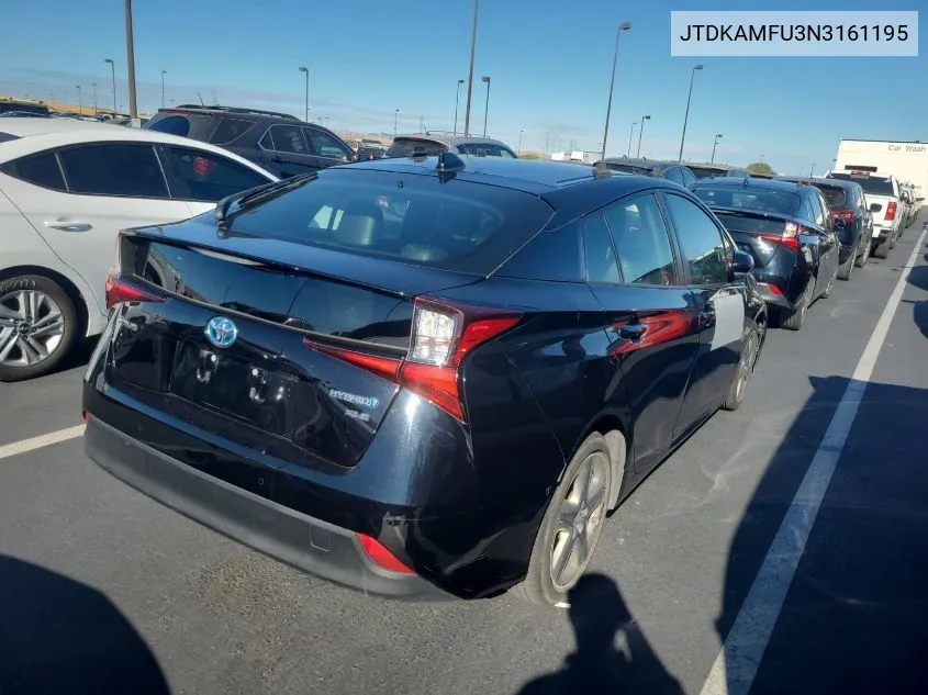 2022 Toyota Prius Night Shade/L/Le/Xle/Limited VIN: JTDKAMFU3N3161195 Lot: 40878057