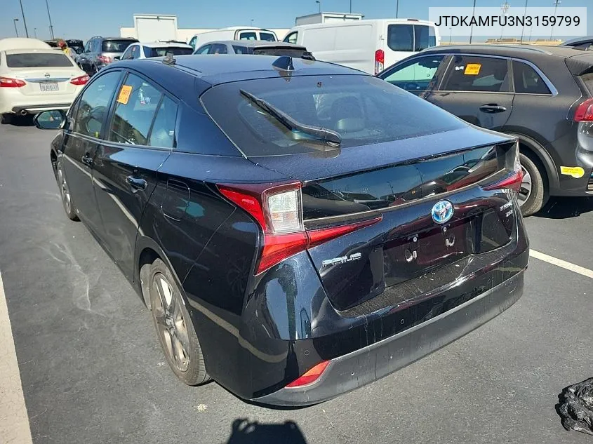 2022 Toyota Prius Night Shade/L/Le/Xle/Limited VIN: JTDKAMFU3N3159799 Lot: 40878177