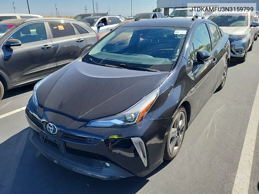 2022 Toyota Prius Night Shade/L/Le/Xle/Limited VIN: JTDKAMFU3N3159799 Lot: 40878177