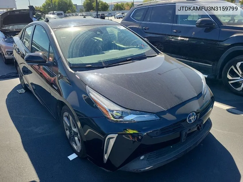 2022 Toyota Prius Night Shade/L/Le/Xle/Limited VIN: JTDKAMFU3N3159799 Lot: 40878177