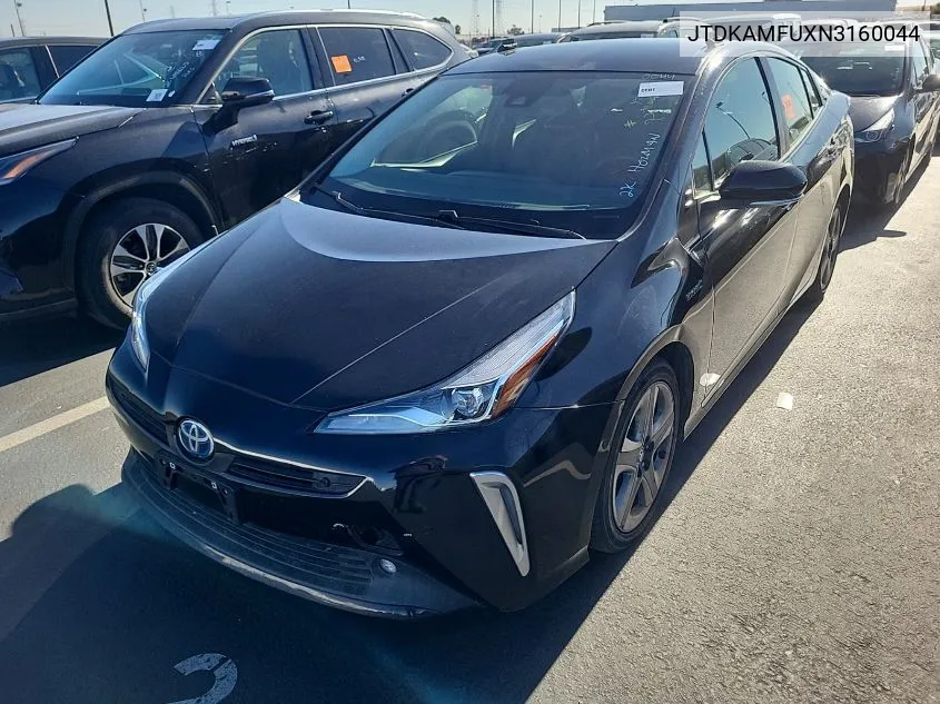 2022 Toyota Prius Night Shade/L/Le/Xle/Limited VIN: JTDKAMFUXN3160044 Lot: 40878548