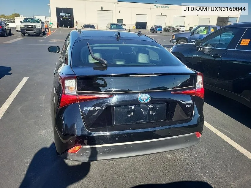 2022 Toyota Prius Night Shade/L/Le/Xle/Limited VIN: JTDKAMFUXN3160044 Lot: 40878548