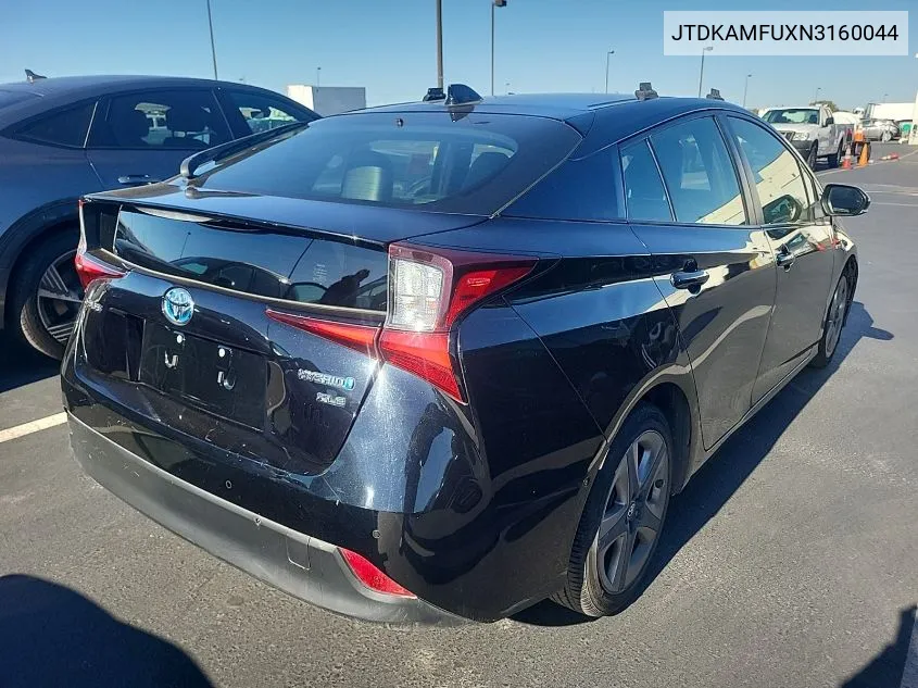 2022 Toyota Prius Night Shade/L/Le/Xle/Limited VIN: JTDKAMFUXN3160044 Lot: 40878548