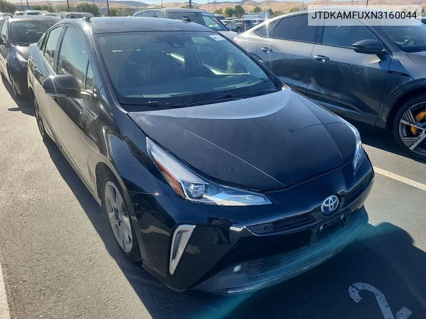 2022 Toyota Prius Night Shade/L/Le/Xle/Limited VIN: JTDKAMFUXN3160044 Lot: 40878548