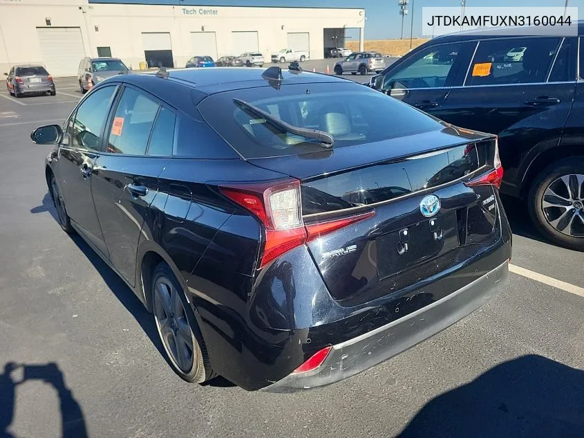 2022 Toyota Prius Night Shade/L/Le/Xle/Limited VIN: JTDKAMFUXN3160044 Lot: 40878548