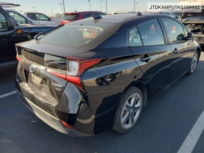 2022 Toyota Prius Night Shade/L/Le/Xle/Limited VIN: JTDKAMFU1N3159932 Lot: 40878553