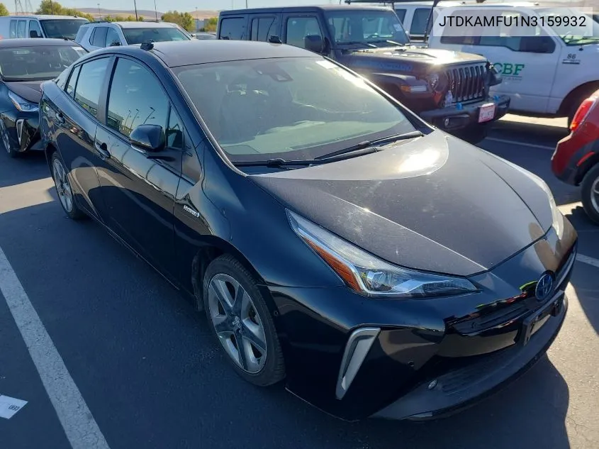 2022 Toyota Prius Night Shade/L/Le/Xle/Limited VIN: JTDKAMFU1N3159932 Lot: 40878553