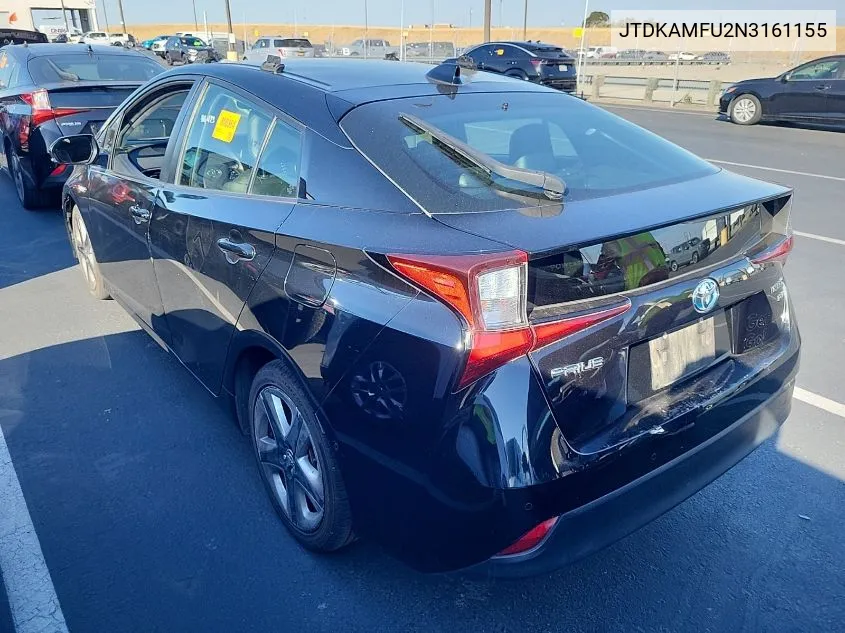 2022 Toyota Prius Night Shade/L/Le/Xle/Limited VIN: JTDKAMFU2N3161155 Lot: 40878557