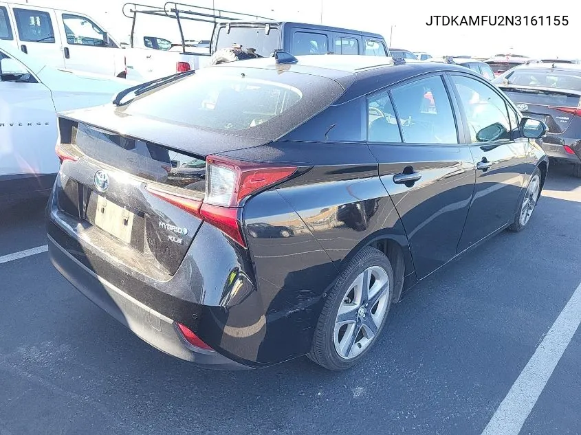 2022 Toyota Prius Night Shade/L/Le/Xle/Limited VIN: JTDKAMFU2N3161155 Lot: 40878557