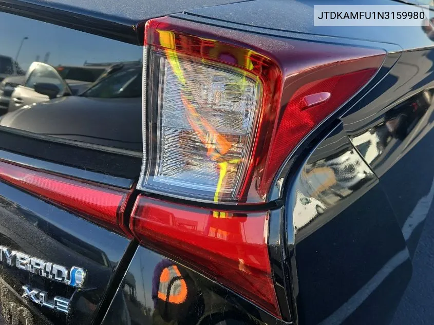 2022 Toyota Prius Night Shade/L/Le/Xle/Limited VIN: JTDKAMFU1N3159980 Lot: 40878575