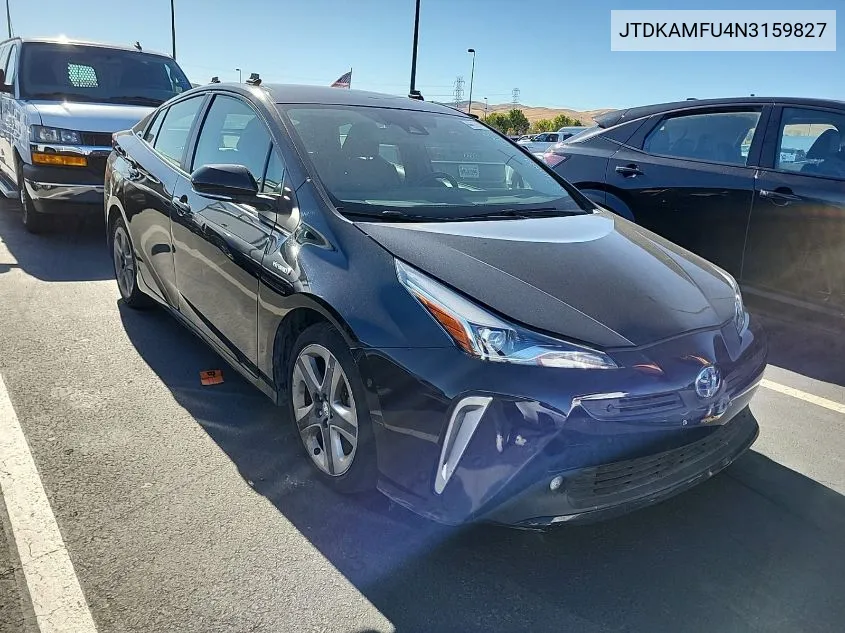 2022 Toyota Prius Night Shade/L/Le/Xle/Limited VIN: JTDKAMFU4N3159827 Lot: 40879153