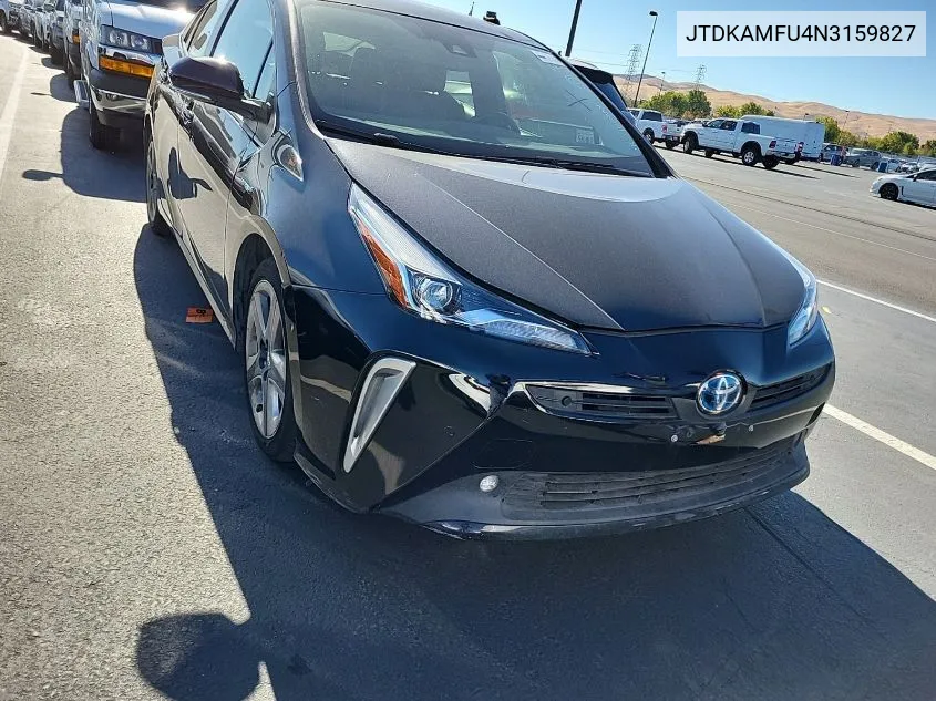 2022 Toyota Prius Night Shade/L/Le/Xle/Limited VIN: JTDKAMFU4N3159827 Lot: 40879153