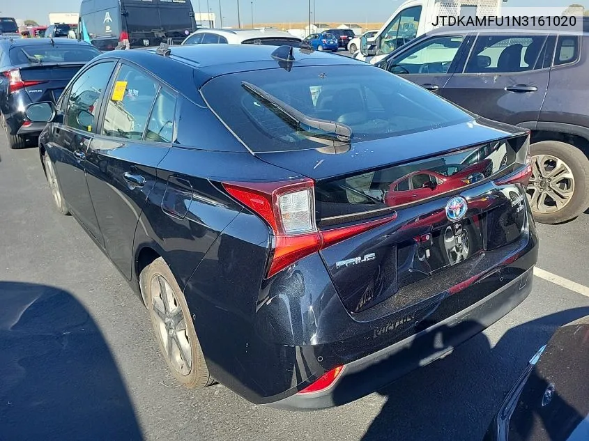 2022 Toyota Prius Night Shade/L/Le/Xle/Limited VIN: JTDKAMFU1N3161020 Lot: 40879154