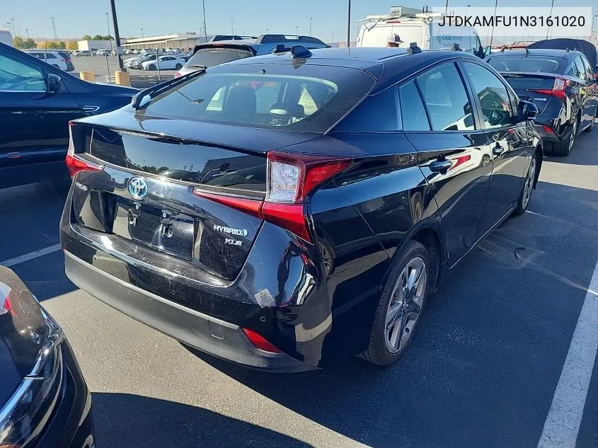 2022 Toyota Prius Night Shade/L/Le/Xle/Limited VIN: JTDKAMFU1N3161020 Lot: 40879154