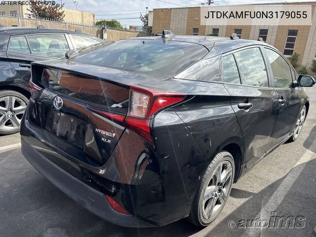 2022 Toyota Prius Xle VIN: JTDKAMFU0N3179055 Lot: 40917000