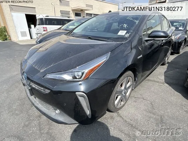 2022 Toyota Prius Xle VIN: JTDKAMFU1N3180277 Lot: 40917003