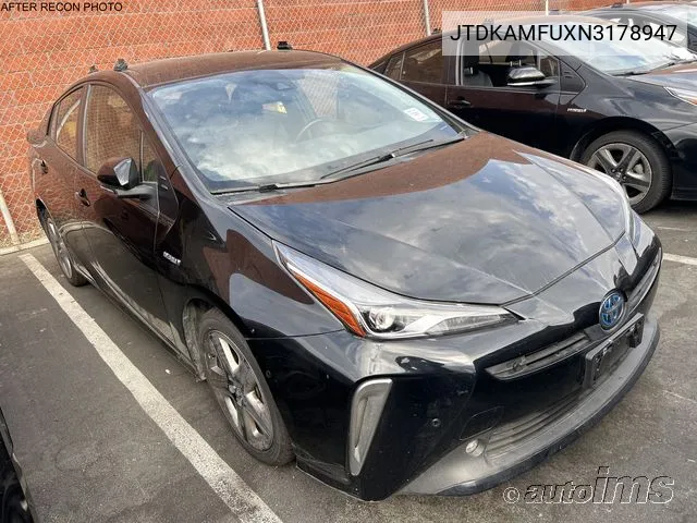 2022 Toyota Prius Xle VIN: JTDKAMFUXN3178947 Lot: 40917004