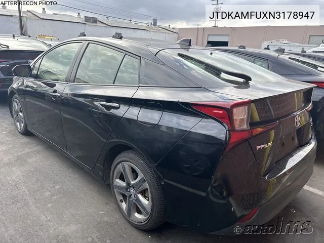 2022 Toyota Prius Xle VIN: JTDKAMFUXN3178947 Lot: 40917004