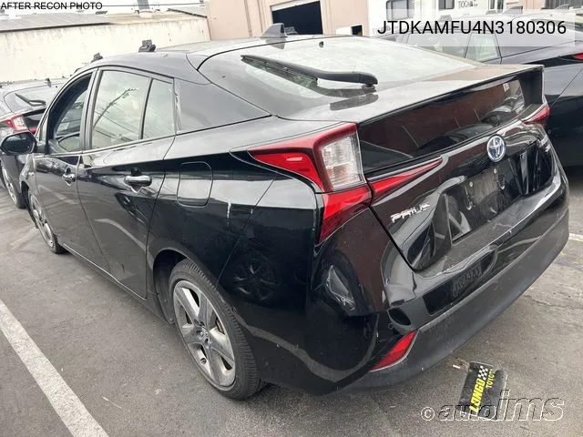 2022 Toyota Prius Xle VIN: JTDKAMFU4N3180306 Lot: 40917005