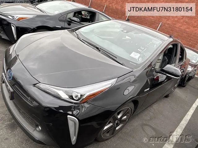 2022 Toyota Prius Xle VIN: JTDKAMFU7N3180154 Lot: 40917006