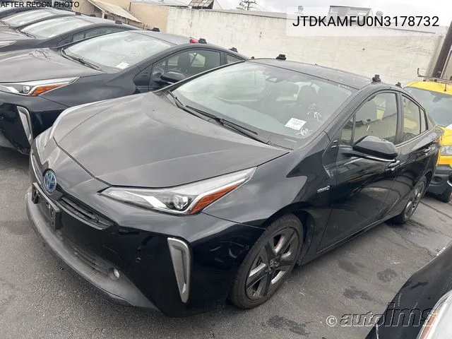 2022 Toyota Prius Xle VIN: JTDKAMFU0N3178732 Lot: 40917047