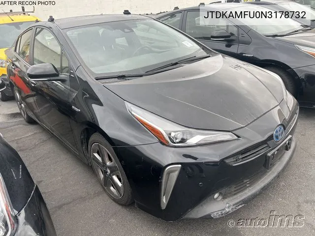 2022 Toyota Prius Xle VIN: JTDKAMFU0N3178732 Lot: 40917047