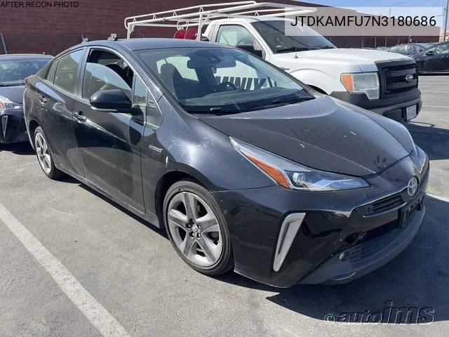 2022 Toyota Prius Xle VIN: JTDKAMFU7N3180686 Lot: 40917048