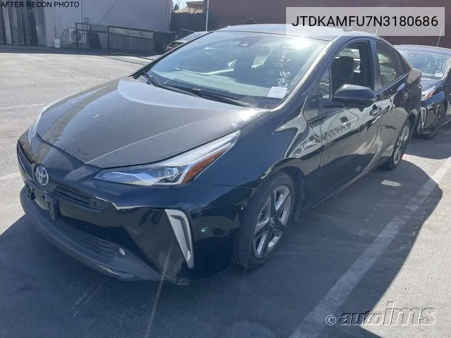 2022 Toyota Prius Xle VIN: JTDKAMFU7N3180686 Lot: 40917048