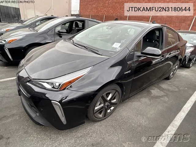 2022 Toyota Prius Xle VIN: JTDKAMFU2N3180644 Lot: 40917049