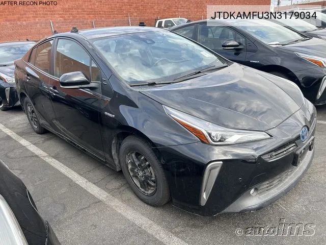 2022 Toyota Prius Xle VIN: JTDKAMFU3N3179034 Lot: 40917050