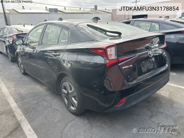 2022 Toyota Prius Xle VIN: JTDKAMFU3N3178854 Lot: 40917051