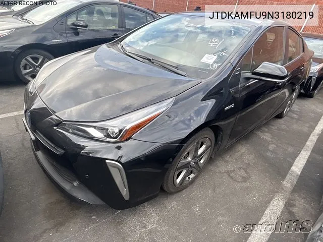 2022 Toyota Prius Xle VIN: JTDKAMFU9N3180219 Lot: 40917052