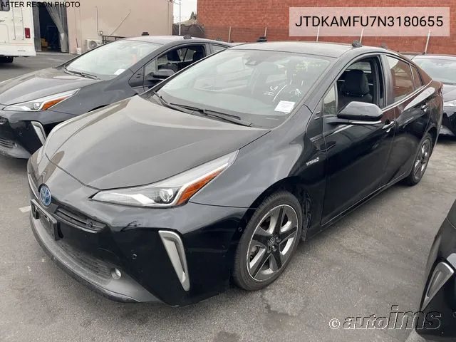 2022 Toyota Prius Xle VIN: JTDKAMFU7N3180655 Lot: 40917057