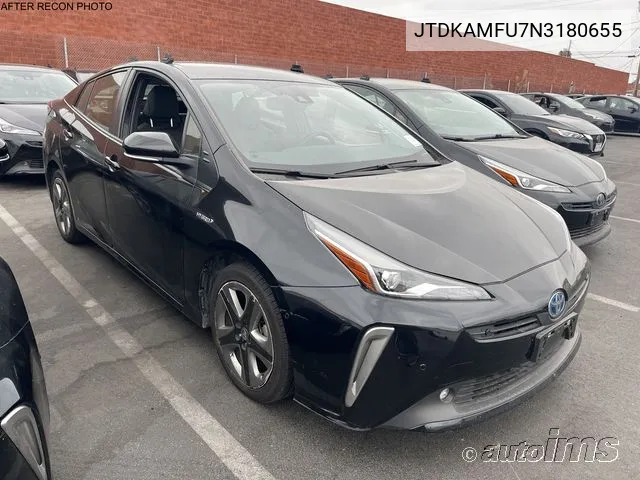 2022 Toyota Prius Xle VIN: JTDKAMFU7N3180655 Lot: 40917057