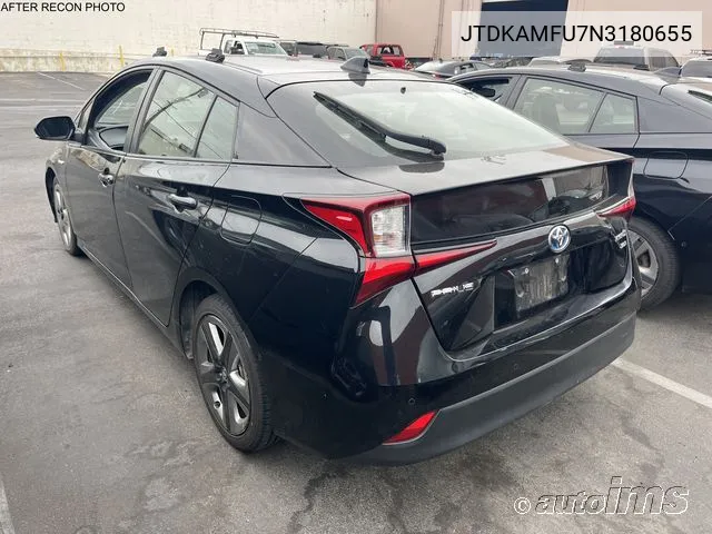 2022 Toyota Prius Xle VIN: JTDKAMFU7N3180655 Lot: 40917057