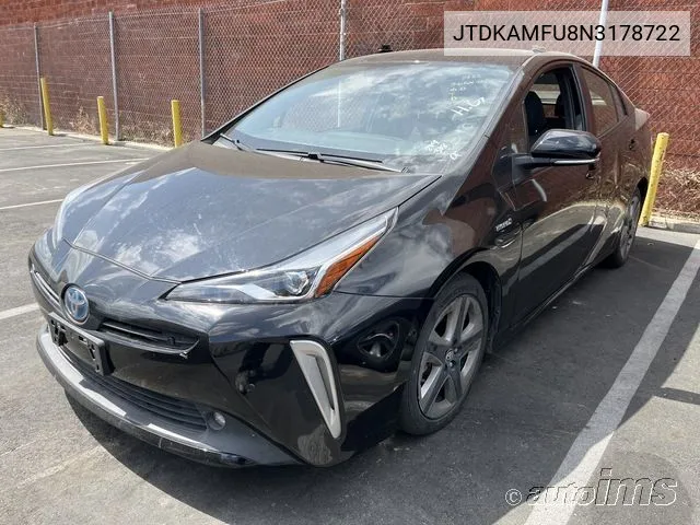 2022 Toyota Prius Xle VIN: JTDKAMFU8N3178722 Lot: 40917058