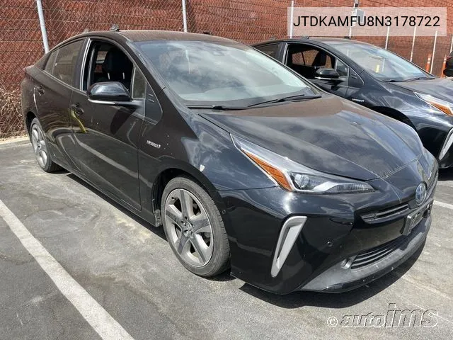 2022 Toyota Prius Xle VIN: JTDKAMFU8N3178722 Lot: 40917058