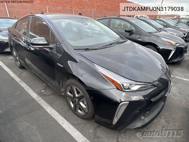 2022 Toyota Prius Xle VIN: JTDKAMFU0N3179038 Lot: 40917059