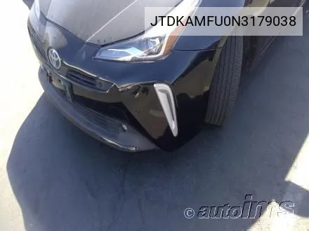 2022 Toyota Prius Xle VIN: JTDKAMFU0N3179038 Lot: 40917059