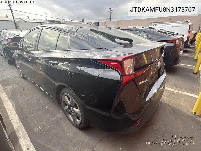 2022 Toyota Prius Xle VIN: JTDKAMFU8N3178767 Lot: 40917060