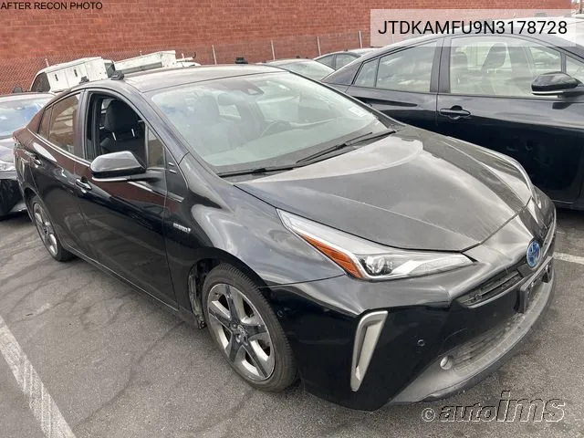 2022 Toyota Prius Xle VIN: JTDKAMFU9N3178728 Lot: 40917062