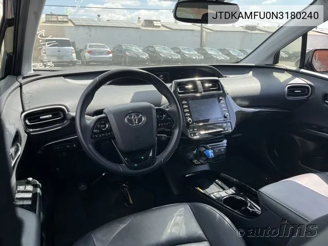 2022 Toyota Prius Xle VIN: JTDKAMFU0N3180240 Lot: 40917063